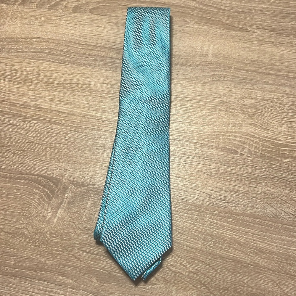 Croft&Borrow Tie (Light Blue and Silver)